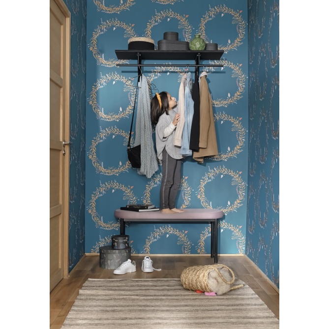 Papel Pintado Coronas de hojas románticas - MIGAZ 03 | MURAKE - 86278