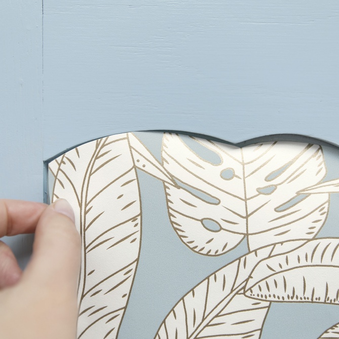 Papel Pintado Hojas y flores tropicales yuxtapuestas - GORDIMA 03 | MURAKE - 86343