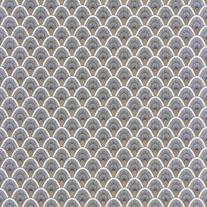 Papel Pintado Pequeños motivos geométricos - MOKA 05 | MURAKE - 86375