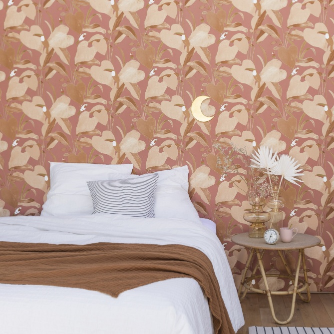 Papel Pintado Hojas tropicales con pájaros y tucanes - LAPAPOCHA 02 | MURAKE - 86382