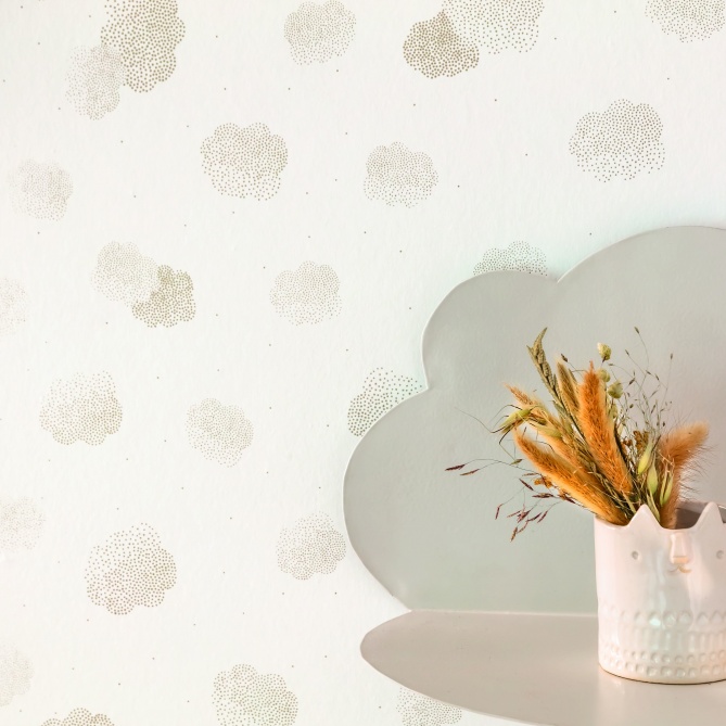 Papel Pintado Nubes formadas por puntos - CONQUET 01 | MURAKE - 86411