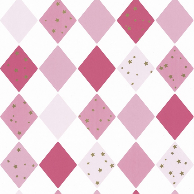 Papel Pintado Rombos con pequeñas estrellas - DIEPPE 01 | MURAKE - 86421