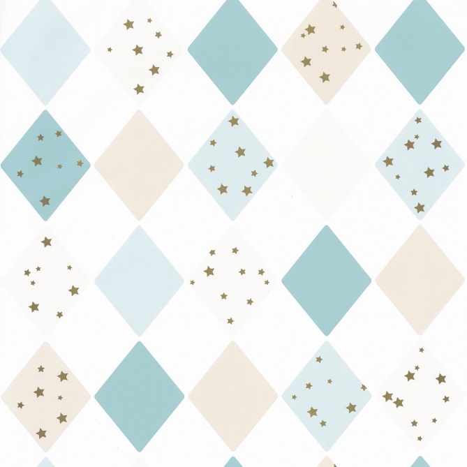 Papel Pintado Rombos con pequeñas estrellas - DIEPPE 03 | MURAKE - 86423