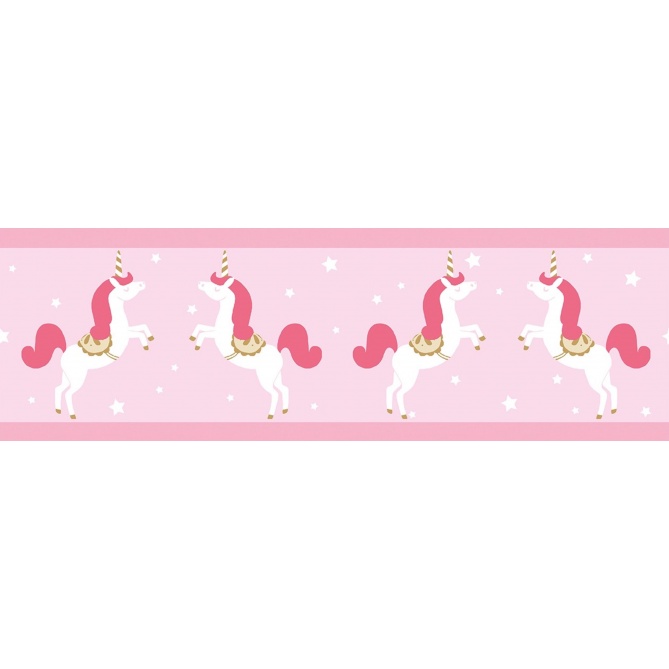 Cenefa Unicornios en medio de estrellas - LANILDUT 01 | MURAKE - 86451