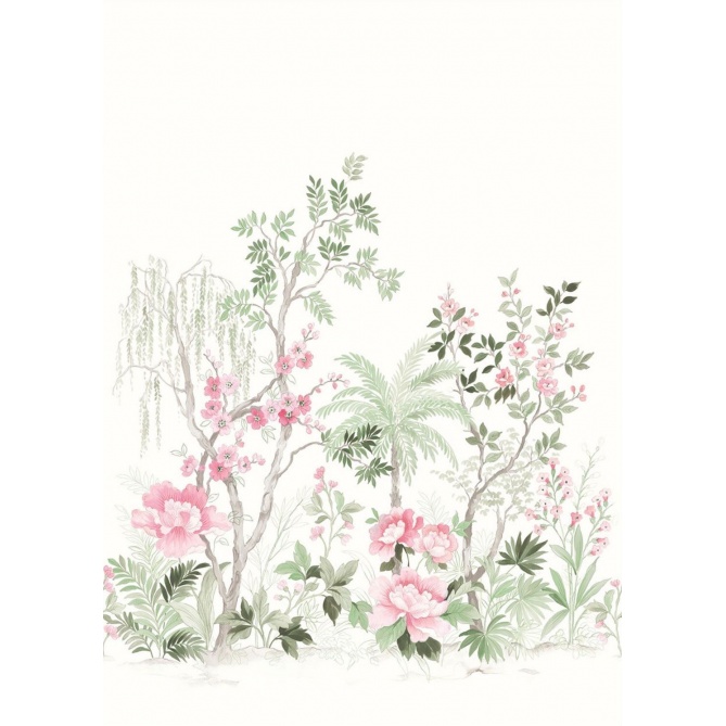 Mural Jardín japonés con flores de cerezo - GROMA  | MURAKE - 85852