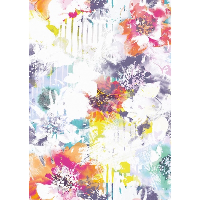 Mural Flores pintadas - GRIMSNESI  | MURAKE - 85864