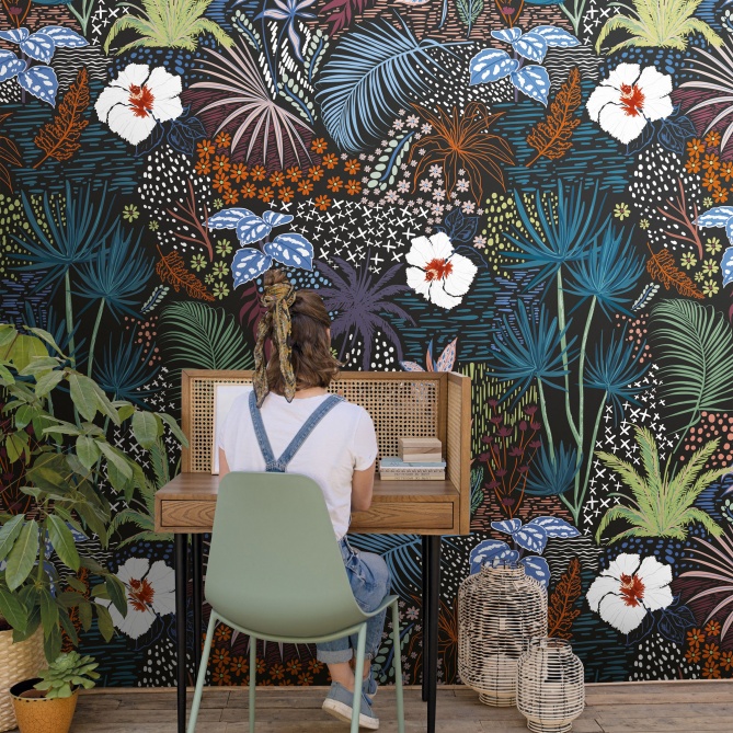 Mural Flores tropicales - EYRAR  | MURAKE - 85875