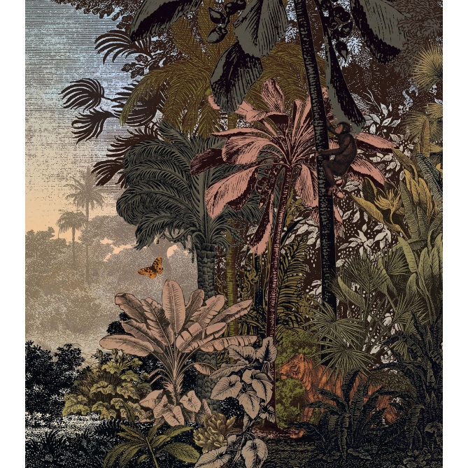 Mural Jungla con animales - VERFI 02 | MURAKE - 85888