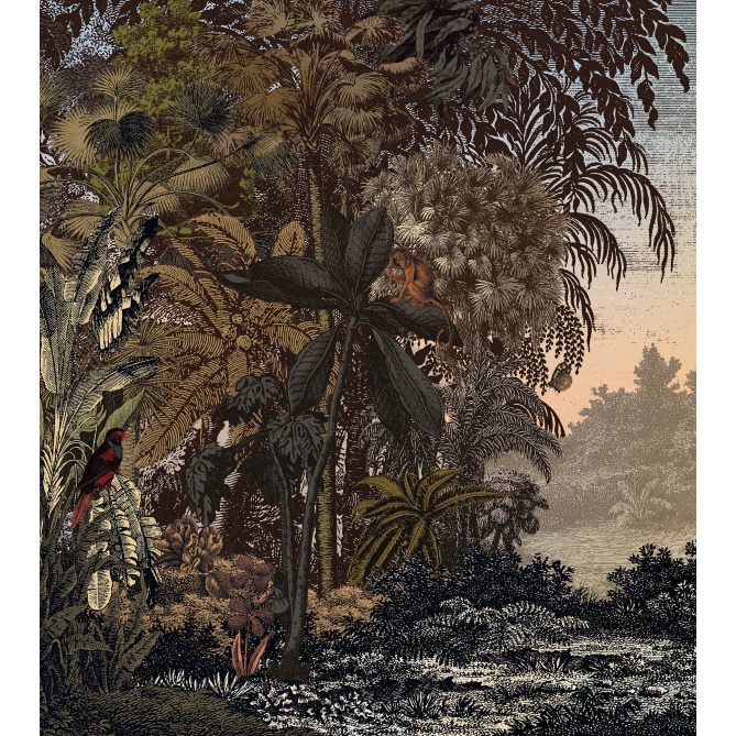 Mural Jungla con animales - VERFI 01 | MURAKE - 85887