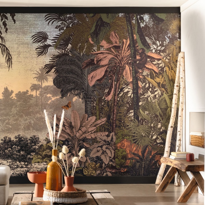 Mural Jungla con animales - VERFI 02 | MURAKE - 85888