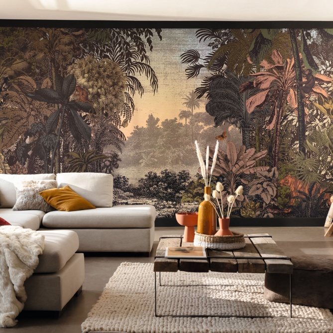 Mural Jungla con animales - KJALAR  | MURAKE - 85889