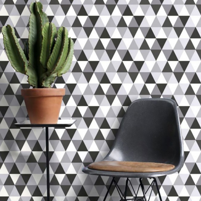 Papel Pintado Triángulos equiláteros - ROCHELLE 02 | MURAKE - 7018-82