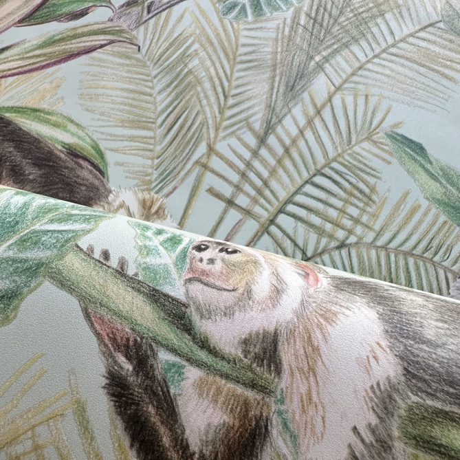 Papel Pintado Selva con monos - BANZA  | MURAKE - 7013-98