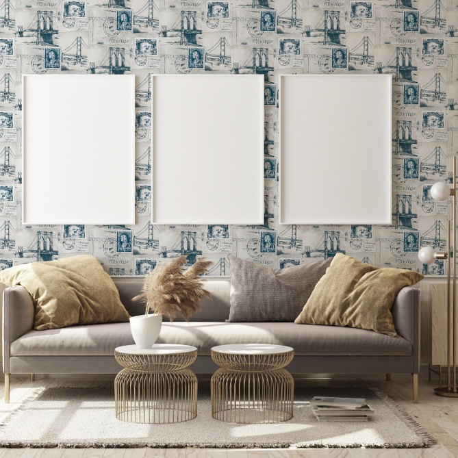 Papel Pintado Sellos - GLIFADA 02 | MURAKE - 7019-07