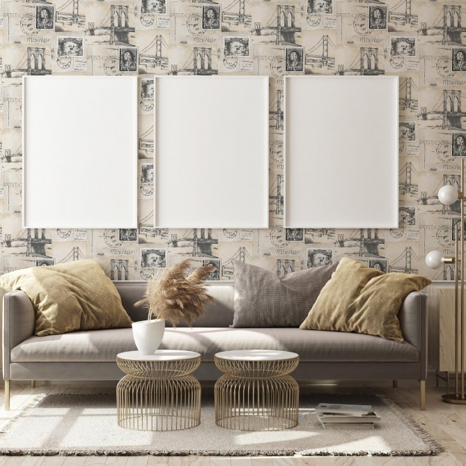 Papel Pintado Sellos - GLIFADA 01 | MURAKE - 7019-06