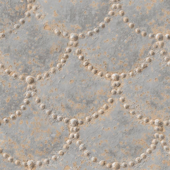 Papel Pintado Metálico - RIVETS 02 | MURAKE - 779112