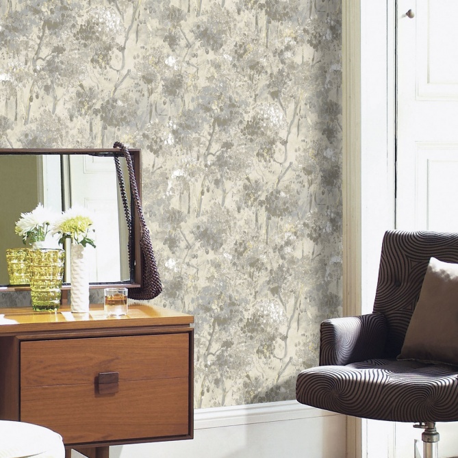 Papel Pintado Jardín en acuarela - NABLUS 05 | MURAKE - 7022-05