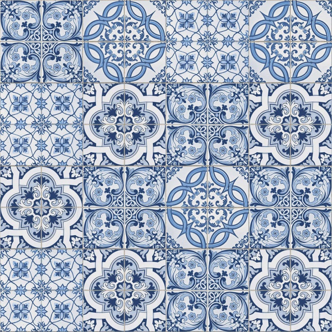 Papel Pintado Azulejo hidráulico - KHUMBU 01 | MURAKE - 86711