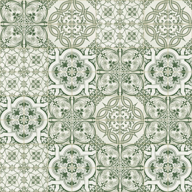 Papel Pintado Azulejo hidráulico - KHUMBU 03 | MURAKE - 86713