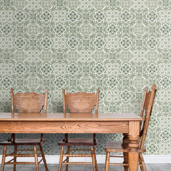 Papel Pintado Azulejo hidráulico - KHUMBU 03 | MURAKE - 86713