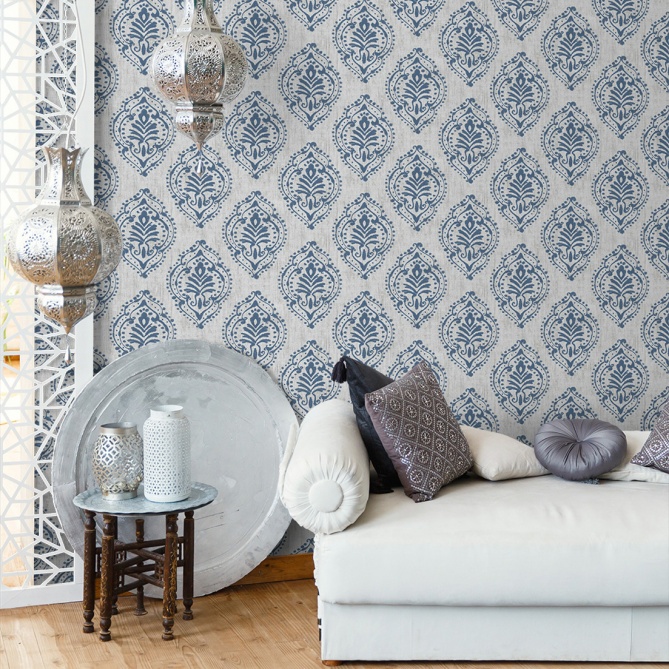 Papel Pintado Damasco étnico - CUIPÁN 01 | MURAKE - 86681