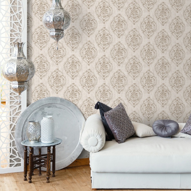 Papel Pintado Damasco étnico - CUIPÁN 05 | MURAKE - 86685