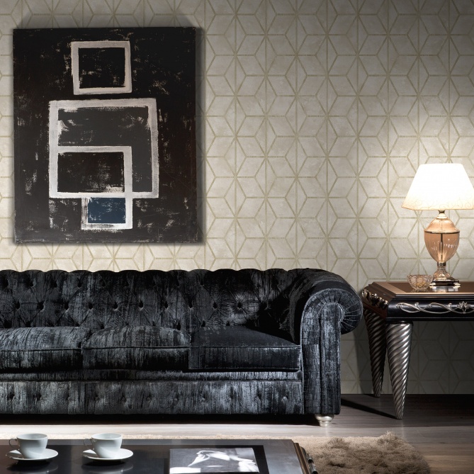 Papel Pintado Cubos con textura - TUMÍN 05 | MURAKE - 73045