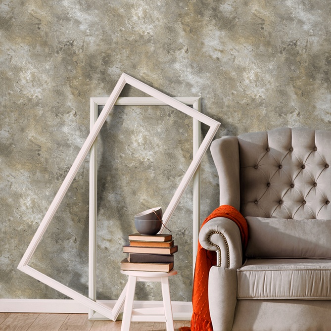 Papel Pintado Textura metalizada desgastada - DARAYA 03 | MURAKE - 73003