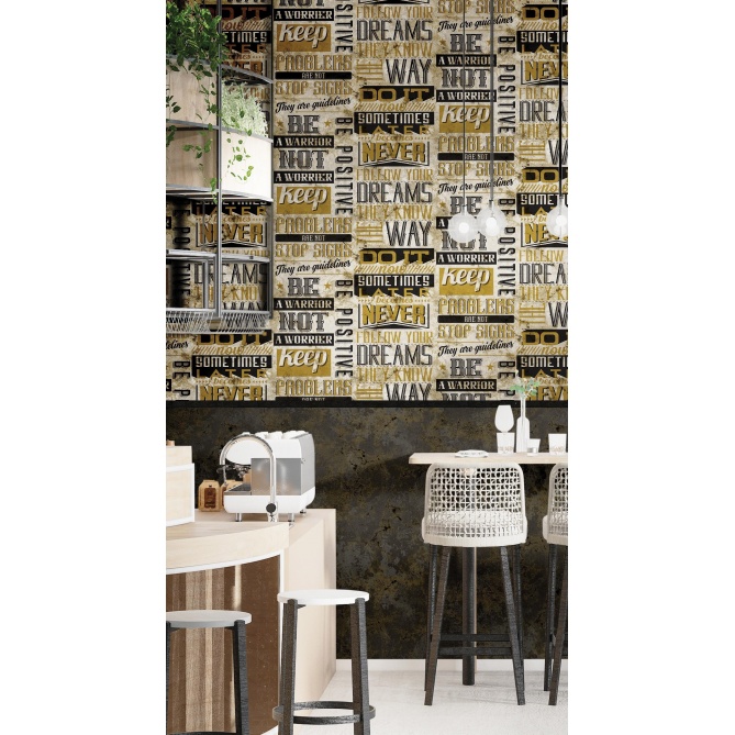 Papel Pintado Frases - BOQUIM 02 | MURAKE - 878347