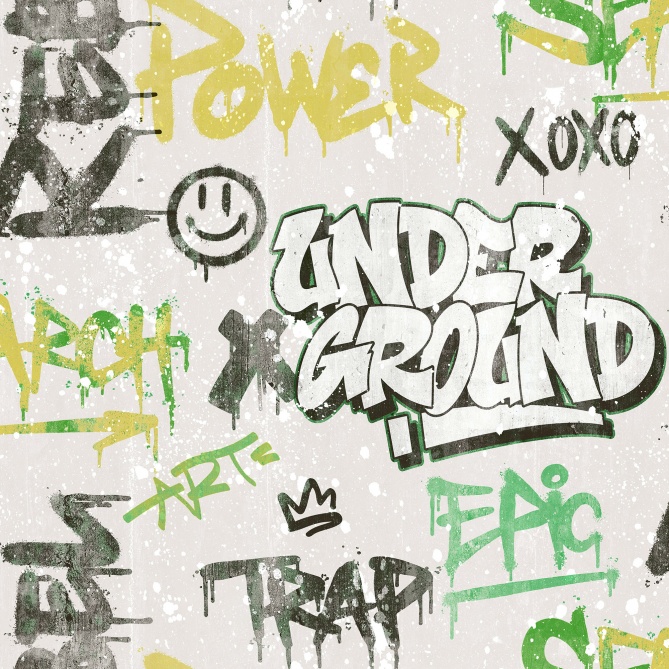 Papel Pintado Graffiti - COLUNA 03 | MURAKE - 878358