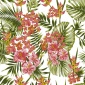 Papel Pintado Hojas y flores tropicales - ANORI 01 | MURAKE - 7020-25