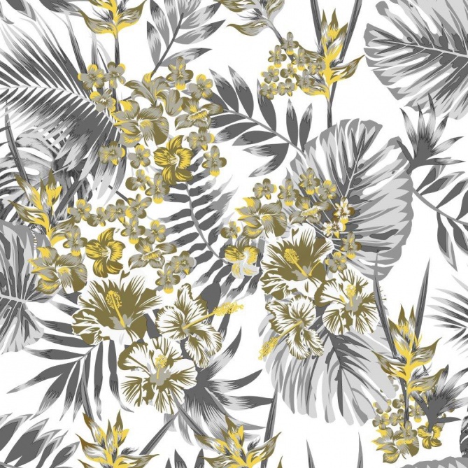 Papel Pintado Hojas y flores tropicales - ANORI 02 | MURAKE - 7020-26