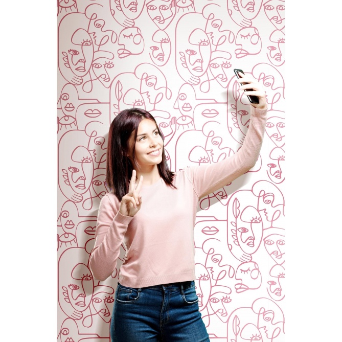 Papel Pintado Caras - DOBRADA 02 | MURAKE - 878367