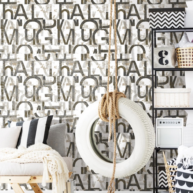 Papel Pintado Letras grandes - EMBU 01 | MURAKE - 878386