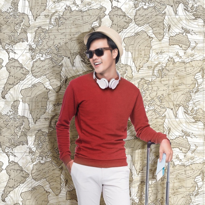 Papel Pintado Mapamundi - ITARIRI 02 | MURAKE - 878427