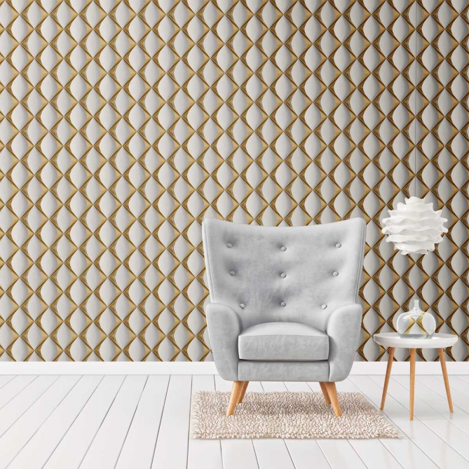 Papel Pintado Geométrico - SOLINGEN 01 | MURAKE - 878581