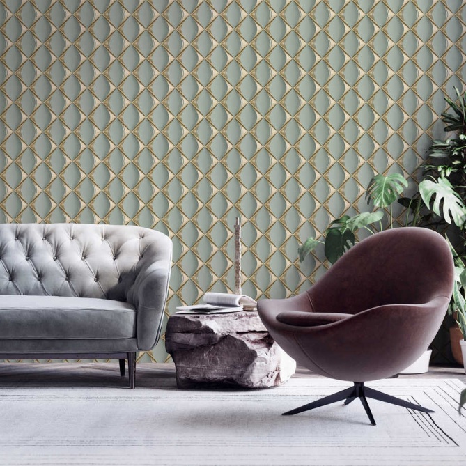 Papel Pintado Geométrico - SOLINGEN 03 | MURAKE - 878583