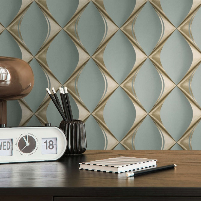 Papel Pintado Geométrico - SOLINGEN 03 | MURAKE - 878583