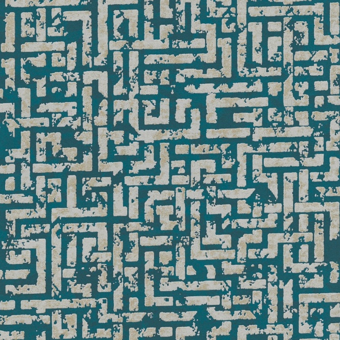 Papel Pintado Laberinto efecto envejecido - JENA 03 | MURAKE - 878613