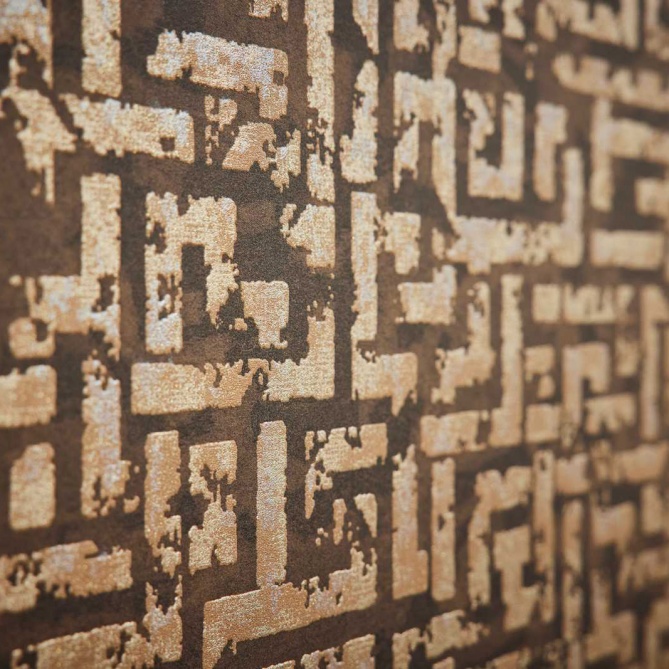 Papel Pintado Laberinto efecto envejecido - JENA 05 | MURAKE - 878615