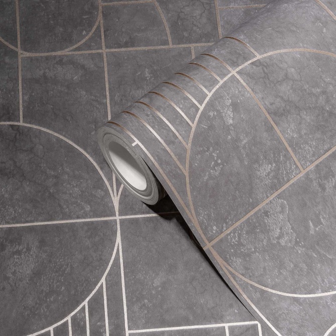 Papel Pintado Geométrico fondo manchado - COBLENZA 01 | MURAKE - 878636