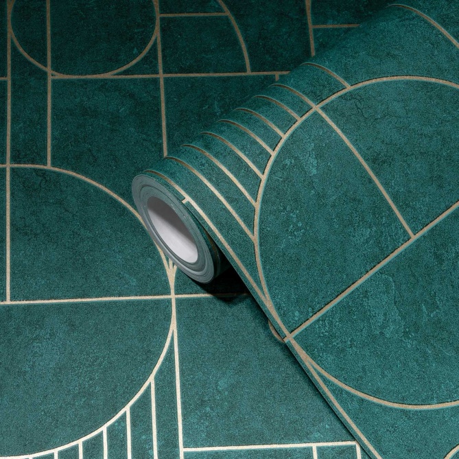 Papel Pintado Geométrico fondo manchado - COBLENZA 03 | MURAKE - 878638