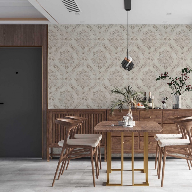 Papel Pintado Damasco - STUTTGART 02 | MURAKE - 878667