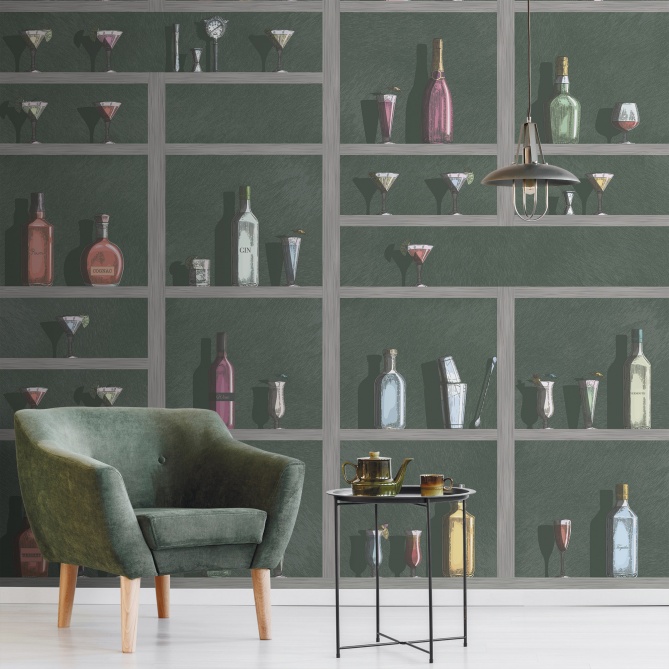 Mural Estantería cocktail - KEGUMS 02 | MURAKE - 73159