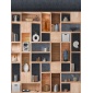 Mural Estanterías de madera - GULBENE 02 | MURAKE - 73157