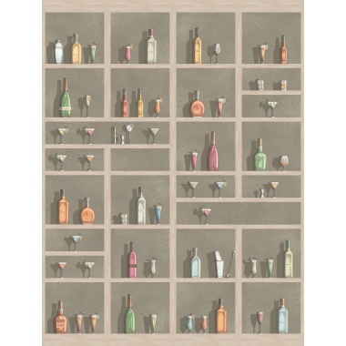 Mural Estantería cocktail - KEGUMS 01 | MURAKE - 73158