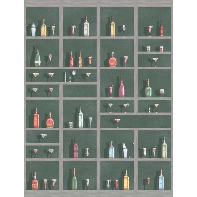 Mural Estantería cocktail - KEGUMS 02 | MURAKE - 73159