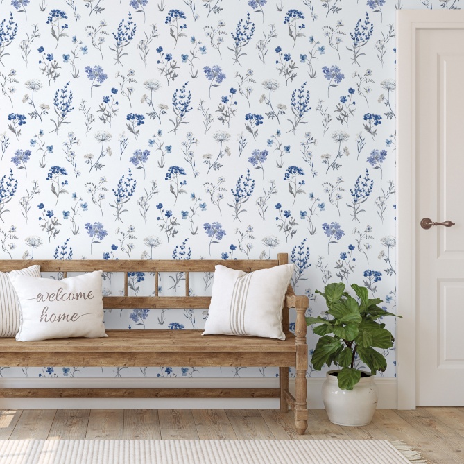 Papel Pintado Flores botánicas - FUJIAN 01 | MURAKE - 73266