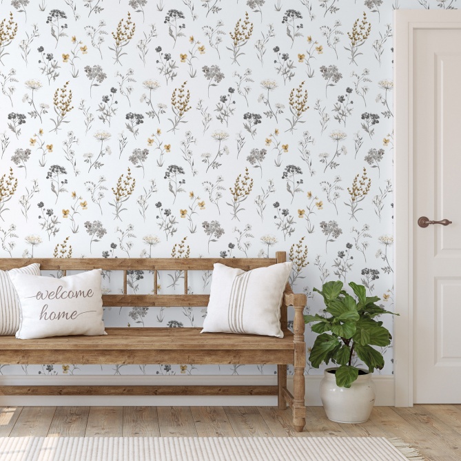 Papel Pintado Flores botánicas - FUJIAN 02 | MURAKE - 73267