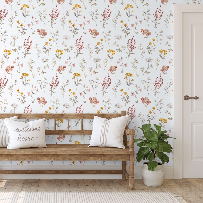 Papel Pintado Flores botánicas - FUJIAN 03 | MURAKE - 73268